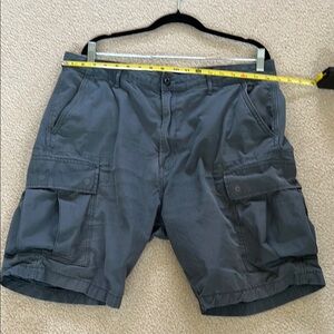 Levi's Gray Cargo Shorts with Relaxed Fit and Belt Loops 36W